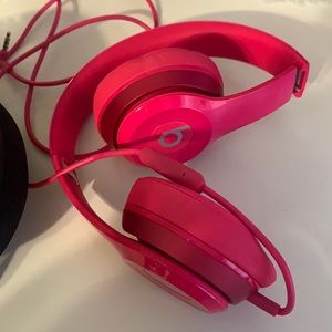 Pink beat headphones